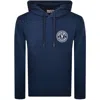 Versace Jeans Couture V Emblem Logo Hoodie Blue In Blue