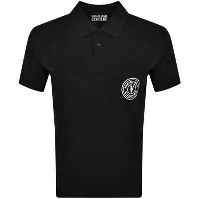 Versace Jeans Couture V Emblem Polo Black