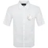 Versace Jeans Couture V Emblem Shirt White In White