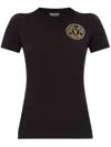 Shop Versace Jeans Couture V-emblem T-shirt In Black