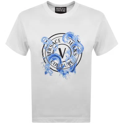 Versace Jeans Couture V Emblem T Shirt White