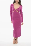 Versace Jeans Couture V-neckline Cut-out Dress