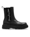 Versace Jeans Couture Drew Booties In Black