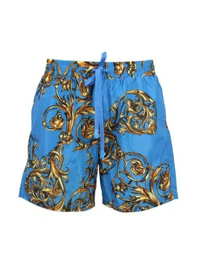 Versace Jeans Couture Bermuda Man Shorts & Bermuda Shorts Blue Size 40 Polyest