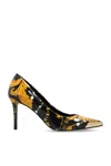 Versace Jeans Couture High-heel Pumps With Elegant Design And Comfortable Fit In Black
