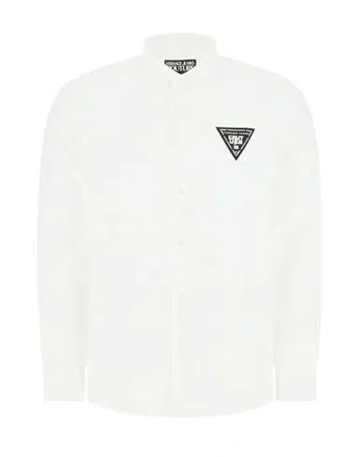 Versace Jeans Couture Shirt Man Shirt White Size 36 Cotton