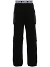Versace Jeans Couture Logo Trousers In Black