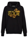 VERSACE JEANS COUTURE VERSACE LOGO BAROQUE PRINTED DRAWSTRING HOODIE
