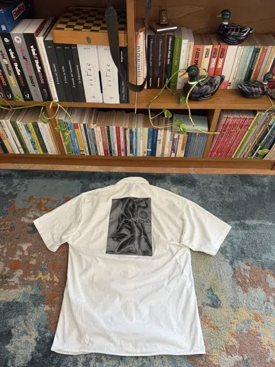Pre-owned Versace Jeans Couture Versace Printed Y2k Shirt In White