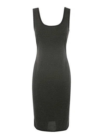 Versace Jeans Couture Sleeveless Mini Dress In Black