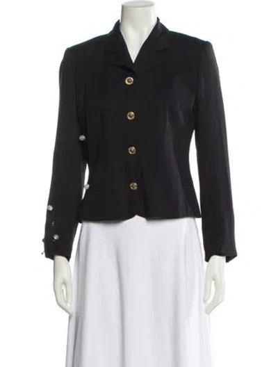 Pre-owned Versace Jeans Couture Vintage 1990's Blazer In Black