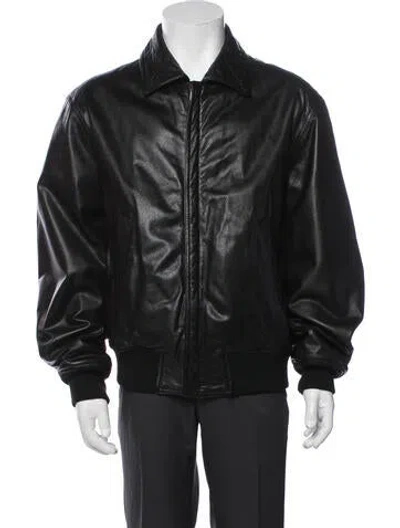 Pre-owned Versace Jeans Couture Vintage 1990's Bomber Jacket In Black