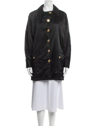 Pre-owned Versace Jeans Couture Vintage 1990's Coat In Black