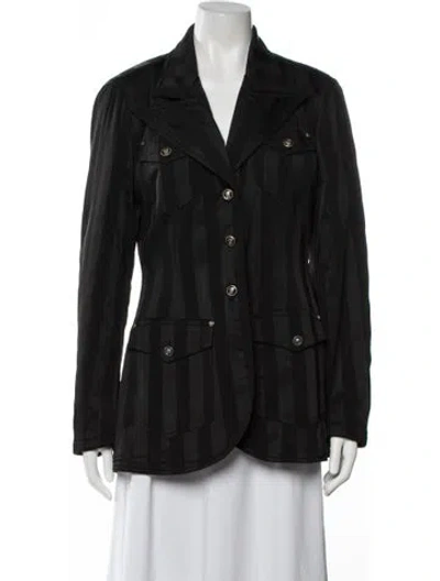 Pre-owned Versace Jeans Couture Vintage 1990's Coat In Black