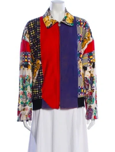 Pre-owned Versace Jeans Couture Vintage 1990's Evening Jacket In Red