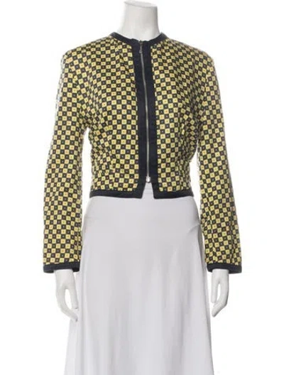Pre-owned Versace Jeans Couture Vintage 1990's Jacket In Yellow