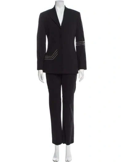 Pre-owned Versace Jeans Couture Vintage 1990's Pantsuit In Black