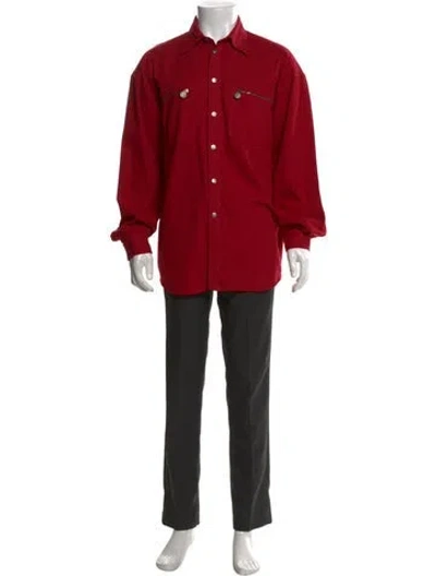 Pre-owned Versace Jeans Couture Vintage 1990's Shirt In Red