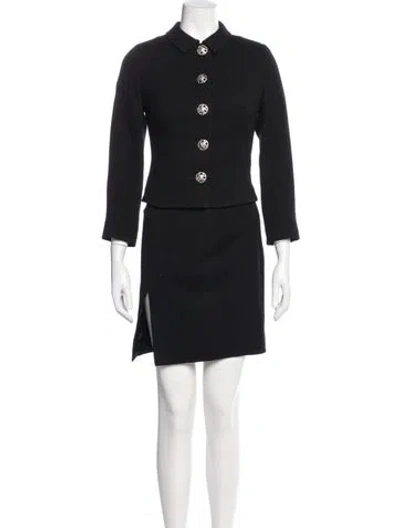 Pre-owned Versace Jeans Couture Vintage 1990's Skirt Set In Black
