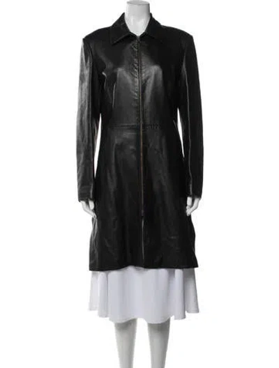 Pre-owned Versace Jeans Couture Vintage 2000's Coat In Black