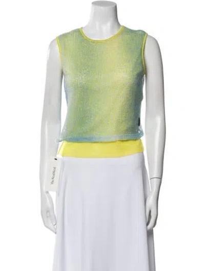 Pre-owned Versace Jeans Couture Vintage 2000's Crop Top In Multi