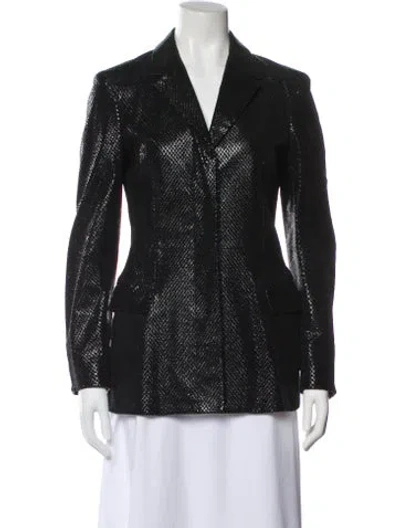 Pre-owned Versace Jeans Couture Vintage 2000's Evening Jacket In Black