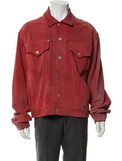 Pre-owned Versace Jeans Couture Vintage 2000's Jacket In Red
