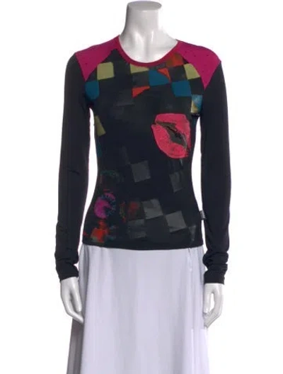 Pre-owned Versace Jeans Couture Vintage 2000's Sweatshirt In Black