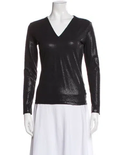 Pre-owned Versace Jeans Couture Vintage 2000's Top In Black
