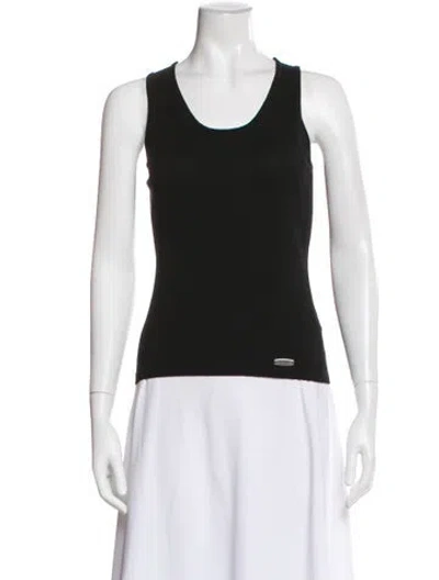 Pre-owned Versace Jeans Couture Vintage 2000's Top In Black
