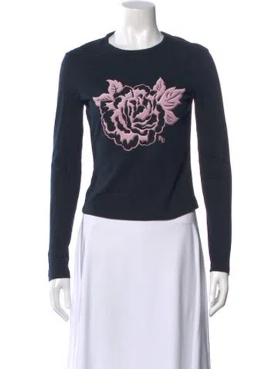 Pre-owned Versace Jeans Couture Vintage 2000's Top In Blue