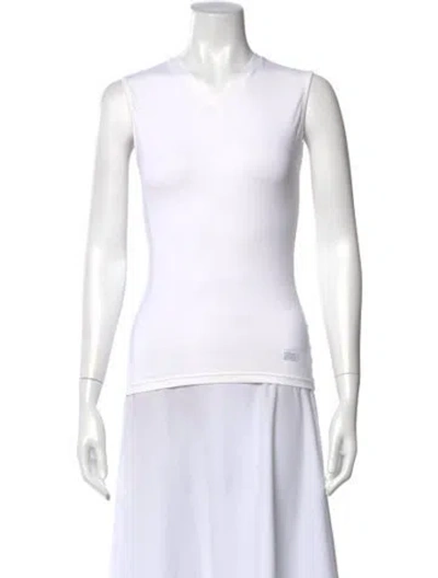 Pre-owned Versace Jeans Couture Vintage 2000's Top In White