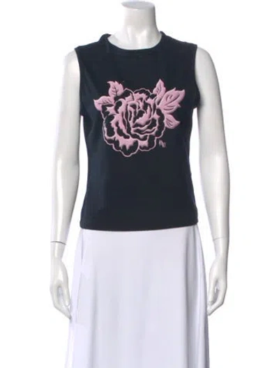 Pre-owned Versace Jeans Couture Vintage 2003 Top In Black