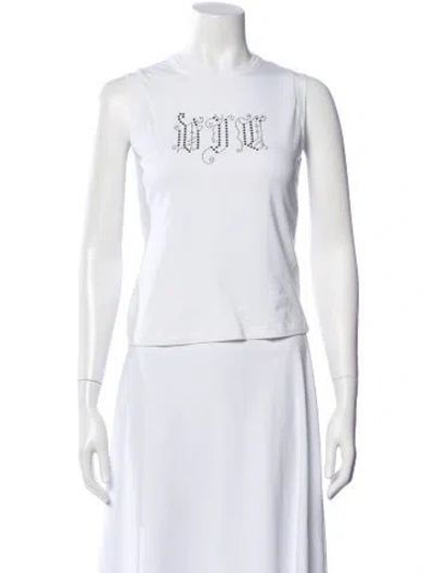 Pre-owned Versace Jeans Couture Vintage 2004 Top In White