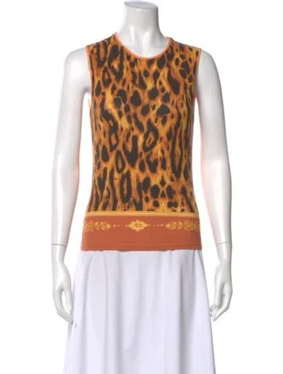 Pre-owned Versace Jeans Couture Vintage 2005 Top In Orange