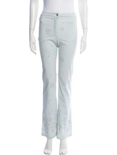 Pre-owned Versace Jeans Couture Vintage Flared Pants In Blue