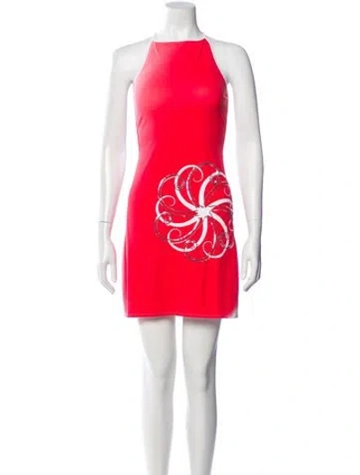Pre-owned Versace Jeans Couture Vintage Knee-length Dress In Multi