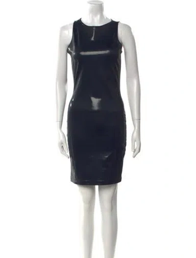 Pre-owned Versace Jeans Couture Vintage Mini Dress In Black