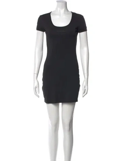 Pre-owned Versace Jeans Couture Vintage Mini Dress In Black