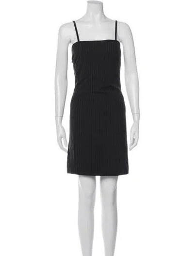 Pre-owned Versace Jeans Couture Vintage Mini Dress In Black