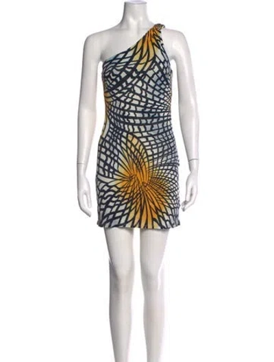 Pre-owned Versace Jeans Couture Vintage Mini Dress In Multi