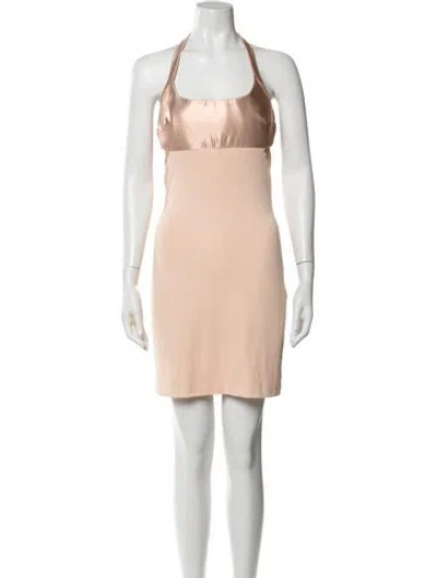Pre-owned Versace Jeans Couture Vintage Mini Dress In Pink