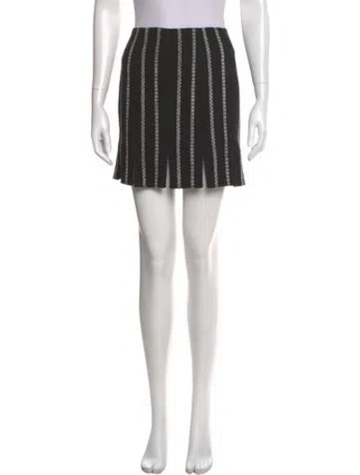Pre-owned Versace Jeans Couture Vintage Mini Skirt In Black