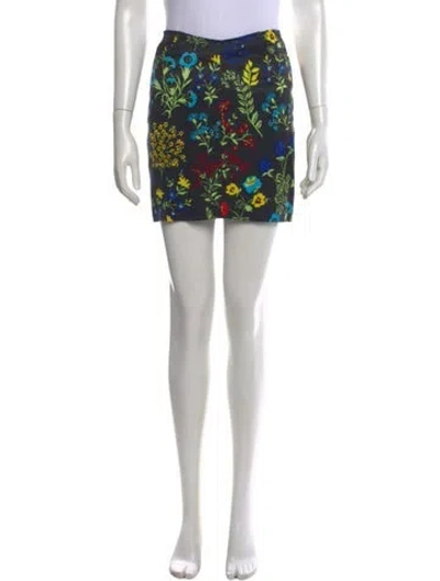 Pre-owned Versace Jeans Couture Vintage Mini Skirt In Gold