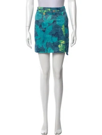 Pre-owned Versace Jeans Couture Vintage Mini Skirt In Multi