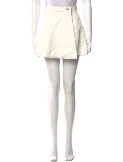 Pre-owned Versace Jeans Couture Vintage Mini Skirt In White