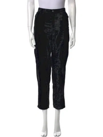Pre-owned Versace Jeans Couture Vintage Straight Leg Pants In Black