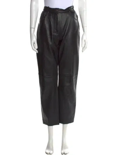 Pre-owned Versace Jeans Couture Vintage Straight Leg Pants In Black
