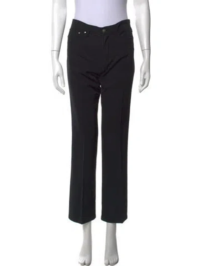 Pre-owned Versace Jeans Couture Vintage Straight Leg Pants In Black