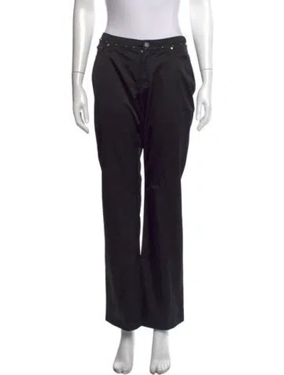 Pre-owned Versace Jeans Couture Vintage Straight Leg Pants In Black